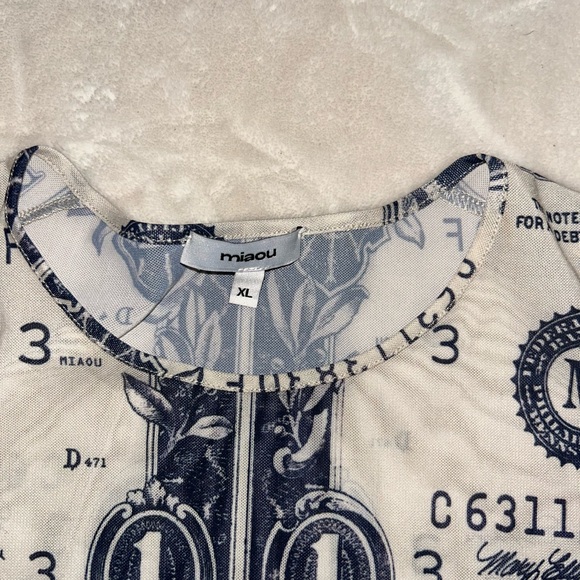 Miaou Money Tee size XL - Picture 2 of 2